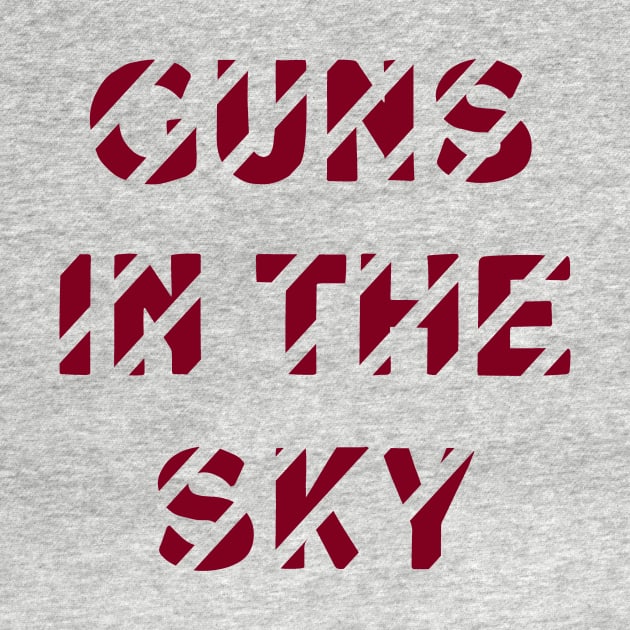 Guns In The Sky, burgundy by Perezzzoso